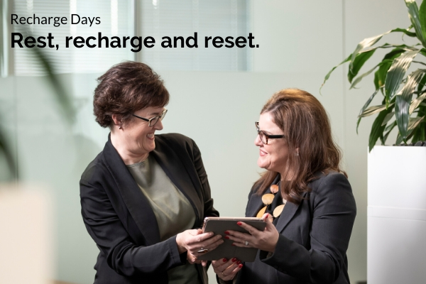 Entree Recruitment Careers Health and Wellbeing - Recharge Days